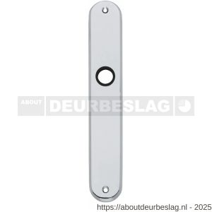 Intersteel 2530 langschild ovaal 236x37x9 mm blind chroom - R26007647 - afbeelding 1