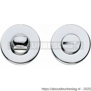Intersteel Living 3156 WC-sluiting verdekt diameter 50x8 mm met stift 8x8 mm chroom - R26007625 - afbeelding 1