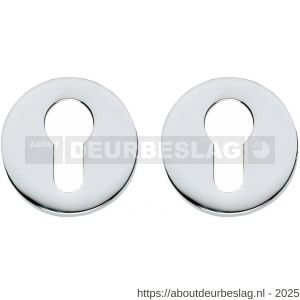 Intersteel Living 3156 cilinderrozetten verdekt diameter 50x8 mm chroom - R26011114 - afbeelding 1