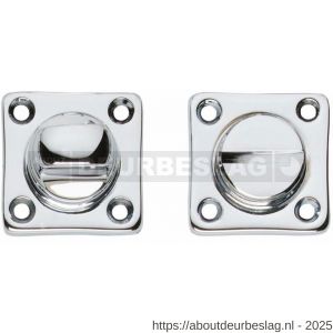 Intersteel 3183 WC-sluiting 38x38x5 mm met stift 8x8 mm chroom - R26002665 - afbeelding 1