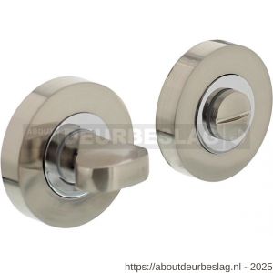Intersteel Living 3476 WC-sluiting verdekt diameter 52x10 mm met nokken en stift 8x8 mm chroom-nikkel mat - R26007626 - afbeelding 1