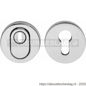 Intersteel Living 3751 SKG3 veiligheidsrozetten rond verdekt diameter 55x12 mm profielcilindergat met kerntrekbeveiliging chroom - R26007703 - afbeelding 1