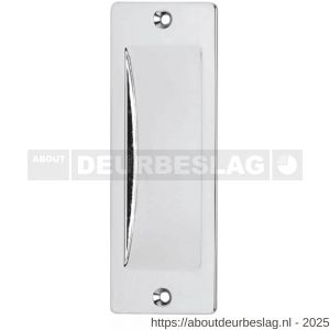 Intersteel Living 4476 schuifdeurkom rechthoekig 120x40 mm opschroevend chroom - R26007661 - afbeelding 1