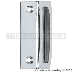 Intersteel Living 5615 sluitplaat met kom 70x30 mm chroom - R26007711 - afbeelding 1