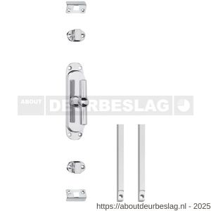 Intersteel Living 5620 set kruk-espagnolet T-kruk inclusief stangenset 2x 1250 mm verchroomd - R26009331 - afbeelding 1