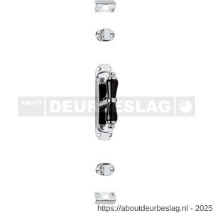 Intersteel 5620 espagnolet kruiskruk chroom-zwart - R26007243 - afbeelding 1