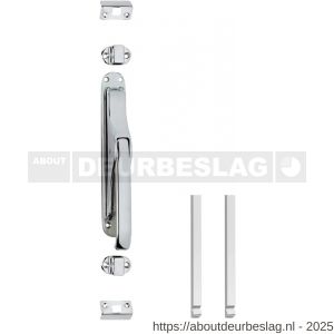 Intersteel Living 5620 set pomp-espagnolet inclusief stangenset 2x 1250 mm verchroomd - R26009343 - afbeelding 1