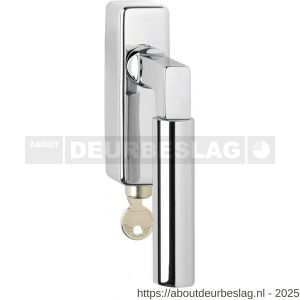 Intersteel Living 6616 raamkruk Baustil afsluitbaar op rechthoekige rozet chroom - R26003785 - afbeelding 1