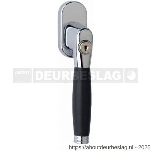 Intersteel Living 6616 raamkruk Ton 222 afsluitbaar op ovaal rozet chroom - R26003784 - afbeelding 1