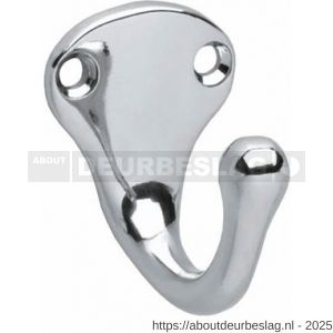 Intersteel Living 6926 jashaak scheepsmodel enkele haak chroom - R26007780 - afbeelding 1