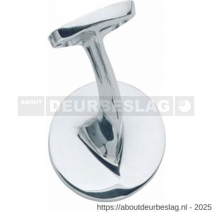 Intersteel Living 7245 leuninghouder blinde achterplaat vlak zadel chroom - R26007782 - afbeelding 1