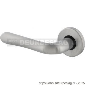 Intersteel 0198 deurkruk gatdeel links Saturnus op rozet verdekt diameter 49x7 mm chroom mat - R26000411 - afbeelding 1