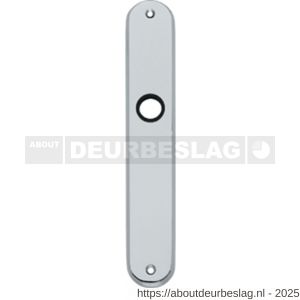 Intersteel 2530 langschild ovaal 236x37x9 mm WC72/8 mm chroom mat - R26003232 - afbeelding 1