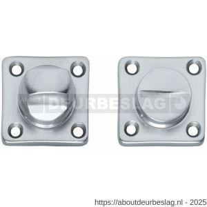 Intersteel Living 3183 WC-sluiting 38x38x5 mm met stift 8x8 mm chroom mat - R26007627 - afbeelding 1