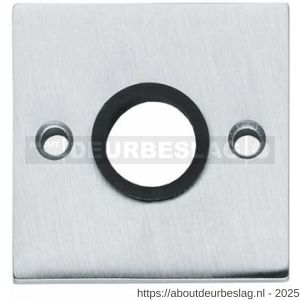 Intersteel 3184 rozetten 55x55x8 mm met nokken chroom mat - R26002429 - afbeelding 1