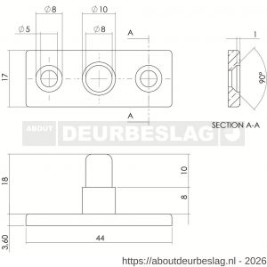 Intersteel 5615 stelpen chroom mat - R26003867 - afbeelding 2