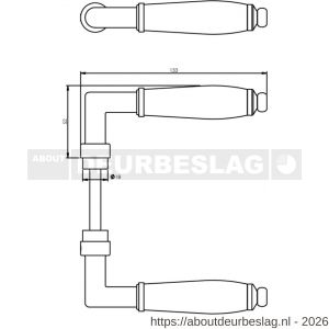 Intersteel 0206 deurkruk Courgette nikkel-zwart - R26007460 - afbeelding 2