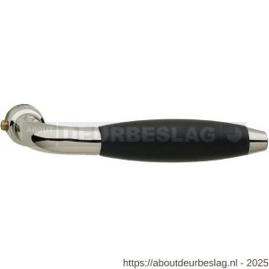 Intersteel 0420 deurkruk gatdeel Antonnet nikkel-ebbenhout - R26001180 - afbeelding 1