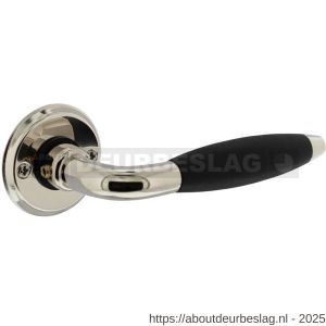 Intersteel Living 0421 deurkruk Antonnet met rozet diameter 50x5 mm nikkel-ebbenhout - R26008083 - afbeelding 1