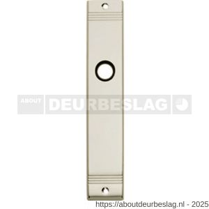 Intersteel 2571 langschild rechthoekig met groef 235x43x6 mm sleutelgat 56 mm nikkel - R26002990 - afbeelding 1