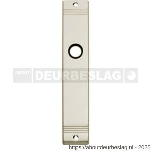 Intersteel 2571 langschild rechthoekig met groef 235x43x6 mm sleutelgat 72 mm nikkel - R26002991 - afbeelding 1