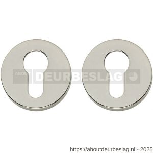 Intersteel Living 3156 cilinderrozetten verdekt diameter 50x8 mm nikkel - R26011347 - afbeelding 1