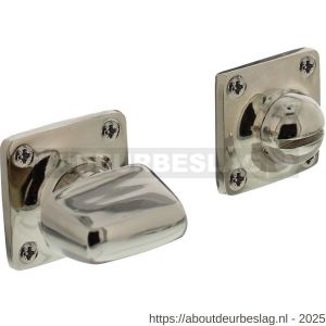 Intersteel Living 3183 WC-sluiting Basic 38x38x5 mm met stift 8x8 mm nikkel - R26007000 - afbeelding 1