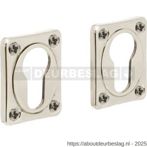 Intersteel Living 3183 cilinderrozetten 47x37x5 mm nikkel - R26011126 - afbeelding 1