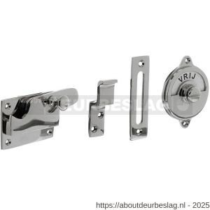 Intersteel Living 3701 WC-overslag vlak met tekst Vrij-Bezet nikkel - R26008088 - afbeelding 1