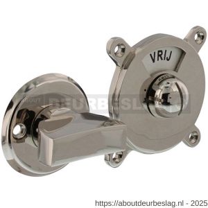 Intersteel Living 3702 WC-sluiting Degeorge met 8 mm stift en tekst Vrij-Bezet nikkel - R26009097 - afbeelding 1
