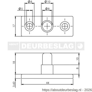 Intersteel 5615 stelpen nikkel - R26003866 - afbeelding 2
