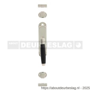 Intersteel 5620 kruk-espagnolet rechts Ton 400 nikkel-ebbenhout - R26000070 - afbeelding 1