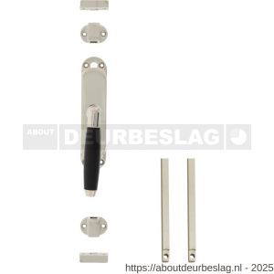 Intersteel Living 5620 set kruk-espagnolet links Ton 400 inclusief stangenset 2x 1250 mm nikkel-ebbenhout - R26009339 - afbeelding 1