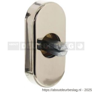 Intersteel 6050 basisplaat ovaal voor raamkruk hals diameter 18 mm nikkel - R26003776 - afbeelding 1