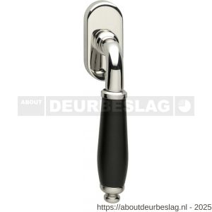 Intersteel Living 6050 raamkruk Courgette op ovaal rozet nikkel-zwart - R26003758 - afbeelding 1