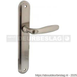 Intersteel Living 1692 deurkruk Bjorn op schild ovaal 242x43 mm blind nikkel mat - R26005105 - afbeelding 1