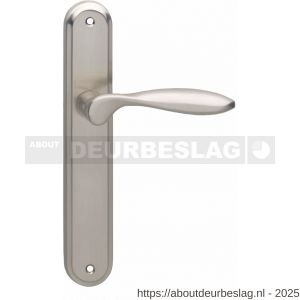Intersteel 1695 deurkruk gatdeel rechts George op schild ovaal 242x43 mm blind nikkel mat - R26005115 - afbeelding 1
