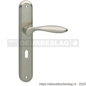 Intersteel Living 1695 deurkruk George op schild ovaal 242x43 mm sleutelgat 56 mm nikkel mat - R26005119 - afbeelding 1