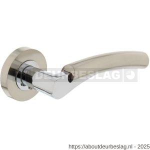 Intersteel Living 1700 deurkruk Bryan op rozet verdekt diameter 52x10 mm met nokken chroom-nikkel mat - R26005137 - afbeelding 1