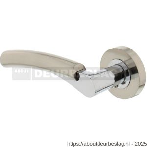 Intersteel 1700 deurkruk gatdeel links Bryan op rozet verdekt diameter 52x10 mm met nokken chroom-nikkel mat - R26005139 - afbeelding 1