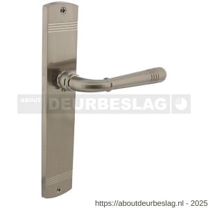 Intersteel 1705 deurkruk gatdeel rechts Helena op schild afgerond 235x45 mm blind nikkel mat - R26005151 - afbeelding 1