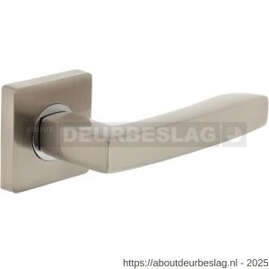 Intersteel Living 1714 deurkruk Dean op rozet verdekt 55x55x10 mm met nokken chroom-nikkel mat - R26005156 - afbeelding 1