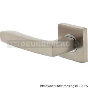 Intersteel 1714 deurkruk gatdeel links Dean op rozet verdekt 55x55x10 mm met nokken chroom-nikkel mat - R26005158 - afbeelding 1