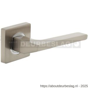 Intersteel Living 1715 deurkruk Ben op rozet verdekt 55x55x10 mm met nokken chroom-nikkel mat - R26005164 - afbeelding 1