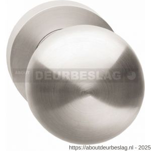 Intersteel Living 2126 knop 212600 rond centraal vast op ronde rozet 7 mm nok met stift M10/8x89 mm nikkel mat - R26001968 - afbeelding 1