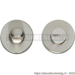 Intersteel 3156 WC-sluiting verdekt diameter 50x8 mm met stift 8x8 mm nikkel mat - R26002691 - afbeelding 1