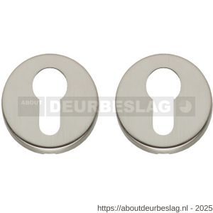 Intersteel Living 3186 cilinderrozetten verdekt diameter 49x7 mm nikkel mat - R26011132 - afbeelding 1