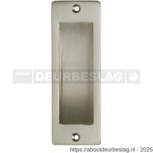 Intersteel Living 4476 schuifdeurkom rechthoekig 120x40 mm opschroevend nikkel mat - R26007652 - afbeelding 1