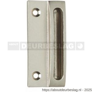 Intersteel Living 5615 sluitplaat met kom 70x30 mm nikkel mat - R26007709 - afbeelding 1
