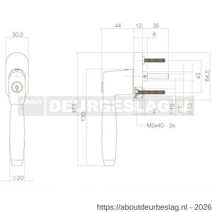 Intersteel Living 6616 raamkruk Ton 400 afsluitbaar op ovaal rozet nikkel mat - R26003789 - afbeelding 2